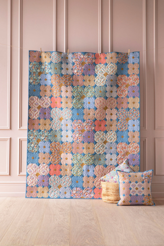 Tilda Patchwork Stoff Baumwolle - Wallflower - Blue